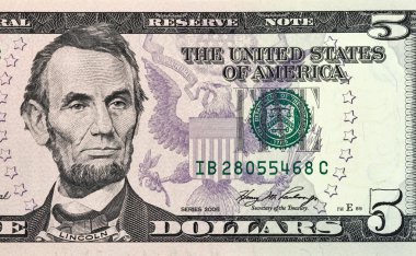 beş dolar bill parça yeni sürüm makro