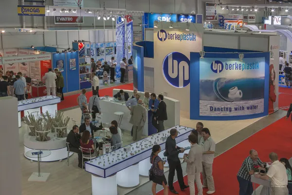 Aqua-therm Fachmesse in Kiew, Ukraine — Stockfoto