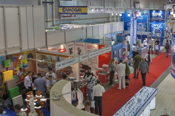 Exposição comercial Aqua-Therm em Kiev, Ucrânia — Fotografia de Stock