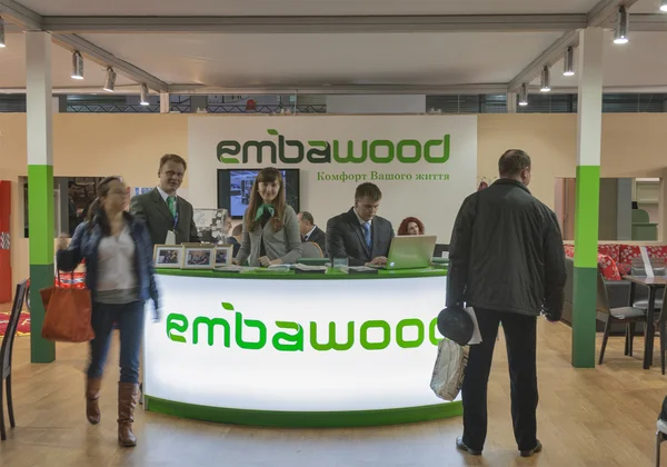 Cabina aziendale di mobili Embawood — Foto Stock
