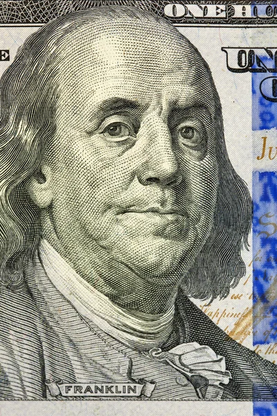 Retrato de Benjamin Franklin — Fotografia de Stock