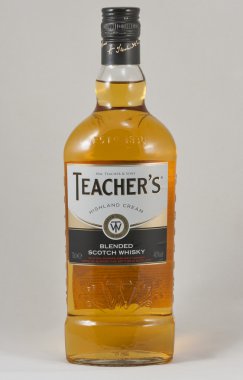 öğretmenin scotch viski şişesi makro