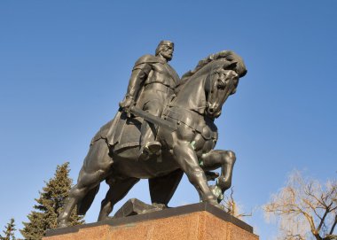 Monument to Danylo of Halych, in Ternopil clipart