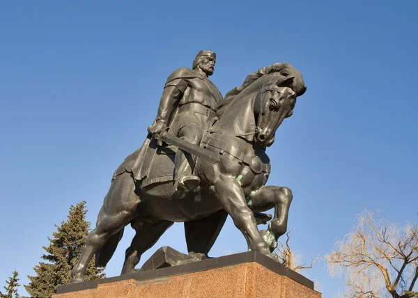 Monument to Danylo of Halych, in Ternopil — Stock Photo, Image