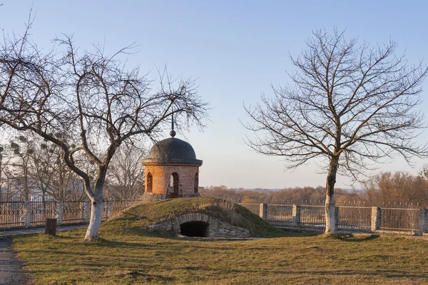 Dubno 城堡塔，有庭院，乌克兰 — 图库照片