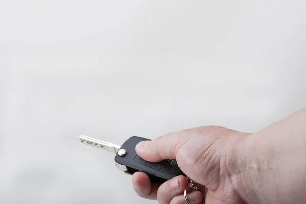 Hand Holding Car Key — Stock Photo, Image