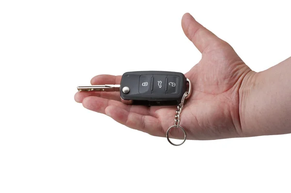 Hand Holding Car Key — Stock Photo, Image