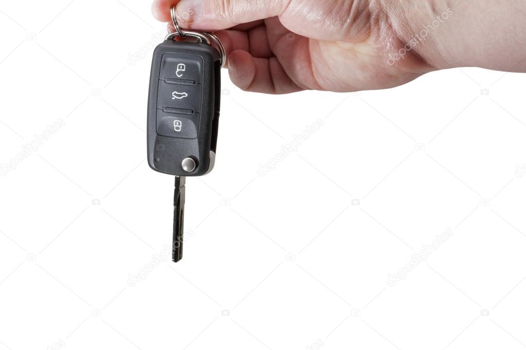 Hand Holding Car Key