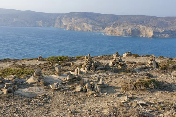 Zen-Felsskulpturen, Rhodos-Insel — Stockfoto