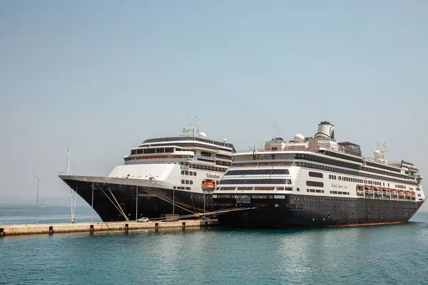 Kerkyra Korfu Grekland Juli 2021 Holland America Line Zaandam Och — Stockfoto