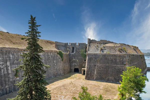 Murallas Inexpugnables Nueva Fortaleza Medieval Casco Antiguo Kerkyra Corfú Grecia —  Fotos de Stock