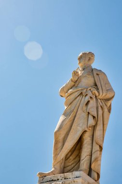 İkonik heykel ve Yunan devlet adamı ve bağımsız Yunanistan 'ın ilk devlet başkanı İyonya' nın eski Korfu adası İyonya, Yunanistan 'da bulunan.