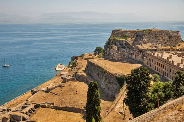 Famoso Marco Turístico Old Venetian Fortress Pátio Interno Old British — Fotografia de Stock