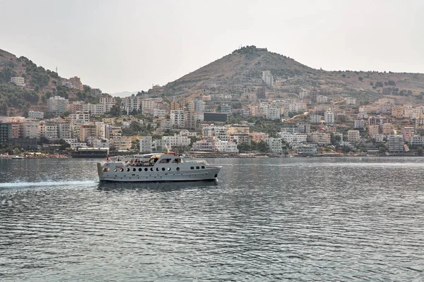 Saranda Albânia Julho 2021 Navio Balsa Saranda Express Joy Cruises — Fotografia de Stock