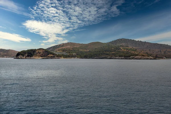 Seascape Ionian Sea South Coast Albania Blue Sky — Stock Photo, Image