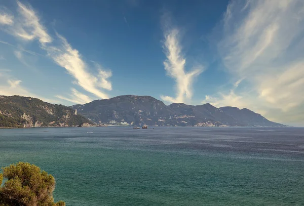View Western Coast Island Corfu Greece — Stock Photo, Image