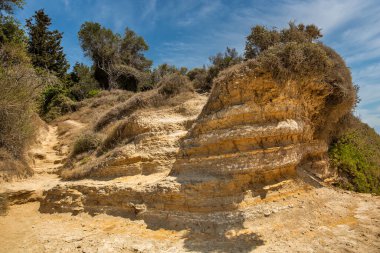 Ünlü Canal D 'amour. Korfu Adası, Yunanistan