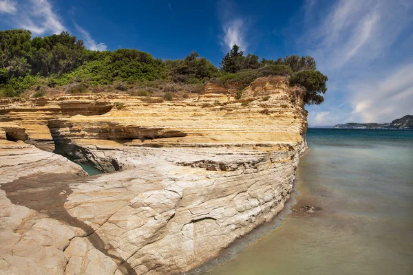 Seascape Famous Canal Amour Corfu Island Greece — Stock Photo, Image