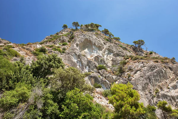 Yunanistan Mirtiotissa Kentindeki Korfu Adasında Yaz Yüksek Dağları — Stok fotoğraf