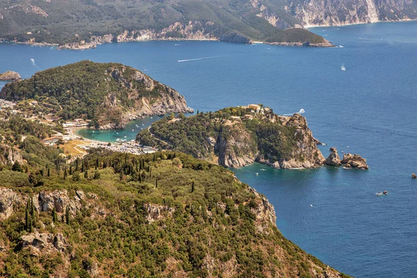 Paleokastritsa Beautiful View Corfu Island Greece — Stock Photo, Image