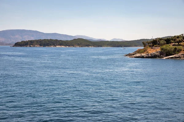 Seascape Small Village Kassiopi Corfu Island Greece — Fotografia de Stock