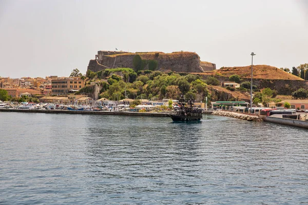 Kerkyra Corfu Greece August 2021 Cityscape New Fortress Marina Sea — Fotografia de Stock