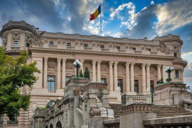 National Military Club, known as Cercul Militar National in Romanian, in the centre of Bucharest, Romania