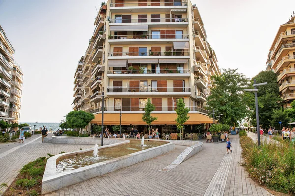 Thessaloniki Grecia Julio 2021 Arquitectura Residencial Centro Ciudad Tesalónica Segunda — Foto de Stock