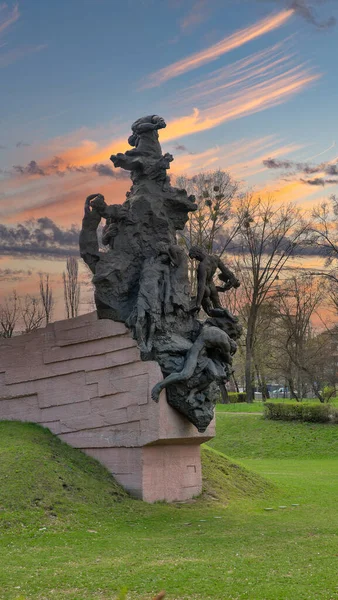 Monument Voor Vermoorde Mensen Babyn Yar Kiev Oekraïne Het Een — Stockfoto