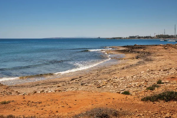 Summer Coastline Ayia Napa Cityscape Distance Cyprus — Stock Photo, Image