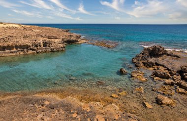 Kıbrıs 'ın Ayia Napa kentinde deniz manzarası