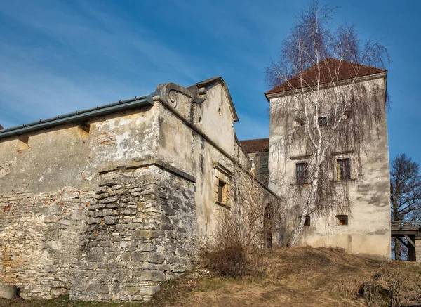 Castillo Svirzh Ucrania Una Residencia Aristocrática Fortificada Región Lviv Fue —  Fotos de Stock