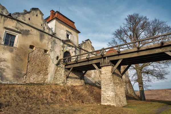 Castelo Svirzh Ucrânia Uma Residência Aristocrática Fortificada Região Lviv Foi — Fotografia de Stock
