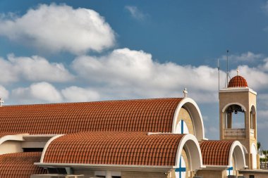 Kutsal Bakire Meryem 'in Yunan Ortodoks Kilisesi. Ayia Napa, Kıbrıs.