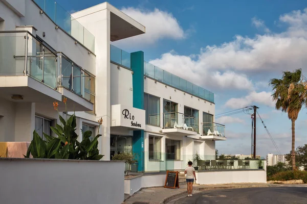 Ayia Napa Cypern Maj 2021 Modernt Litet Hotell Rio Gardens — Stockfoto