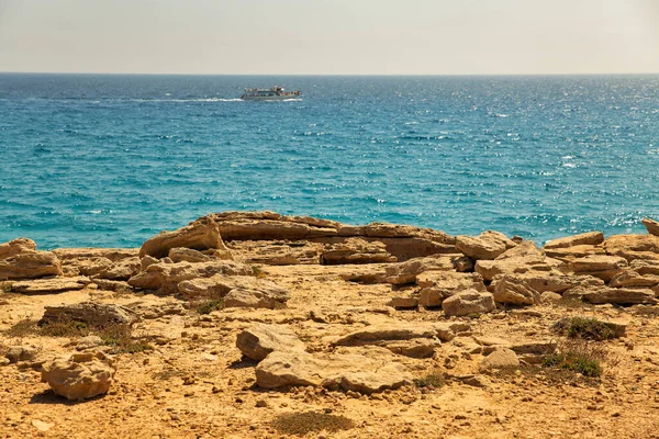 Seascape Cape Greco Halvö Park Cypern Det Bergig Halvö Med — Stockfoto