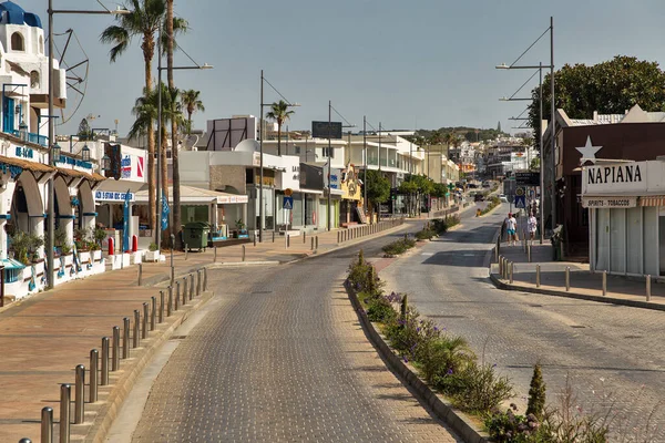 Ayia Napa Chipre Mayo 2021 Archiepieskopou Makariou Iii Street Downtown — Foto de Stock