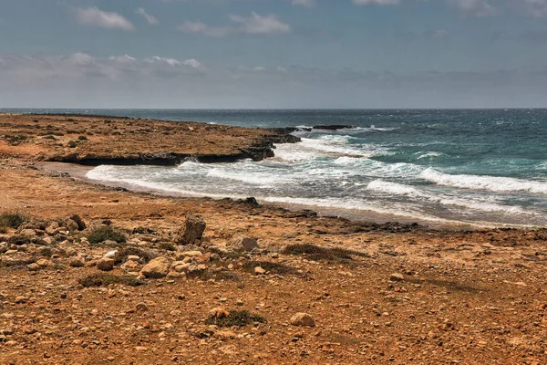 Ayia Napa Summer Resort Rocky Stormy Seafront Cyprus — Stock Photo, Image