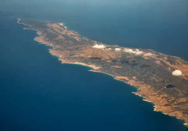 Aerial View Dipkarpaz City Karpass Peninsula Cyprus Facto Control Northern — Stockfoto