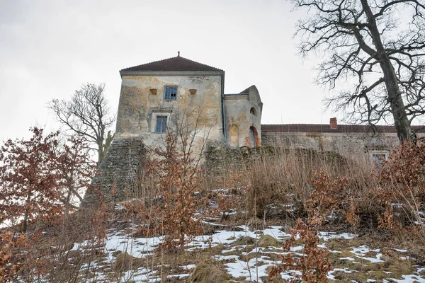 Svirzh Castle Україна Укріплена Аристократична Резиденція Львові Спочатку Його Будував — стокове фото