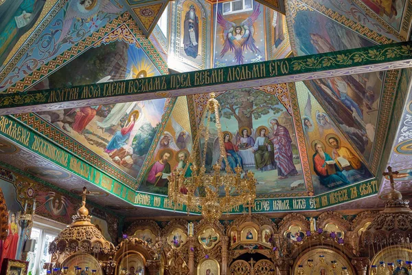 Church Interior Miraculous Spring Anna Monastery Nicholas Convent Onyshkivtsi Western — Stock Photo, Image