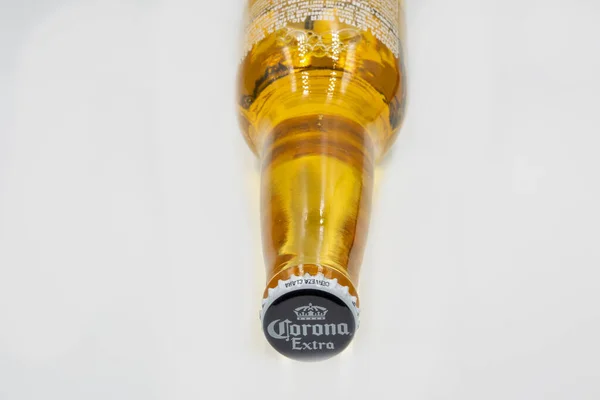 Kyiv Ukraine November 2021 Studio Shoot Corona Extra Beer Bottle — Stock Photo, Image