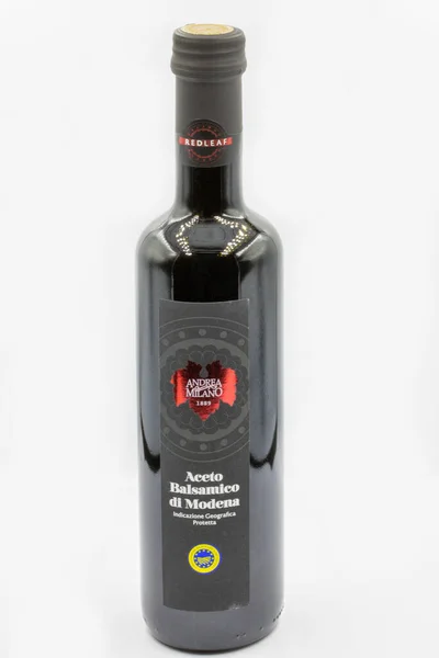 Kyiv Ukraine December 2021 Studio Shoot Italian Balsamic Grape Vinegar — Stock Fotó