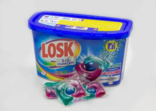 Kyiv Ukraine October 2021 Studio Shoot Henkel Losk Color Washing — Stockfoto