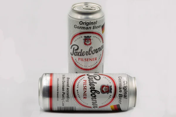 Kiev Oekraïne Augustus 2021 Studio Shoot Van Raderborner Pilsener Duitse — Stockfoto