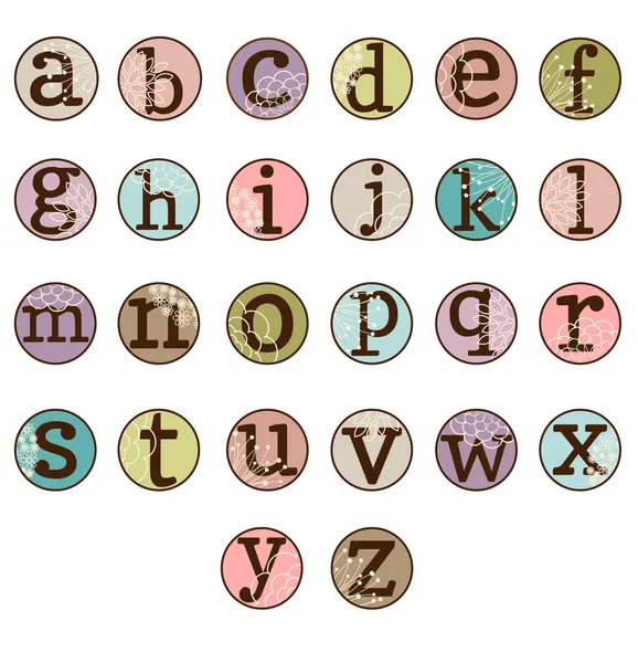 Dot alfabet set — Stockvector
