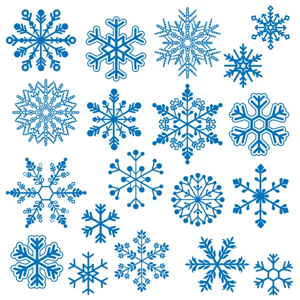 Snowflake Vectors — Stock Vector