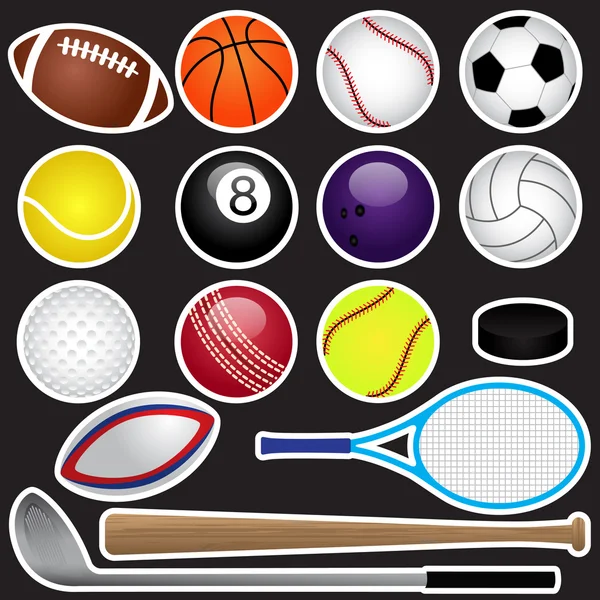 Set de deportes vectoriales — Vector de stock