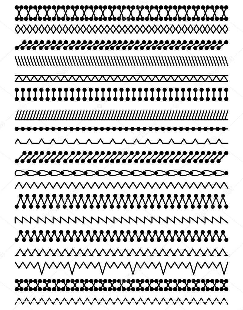 Collection of Vector Stitch Patterns