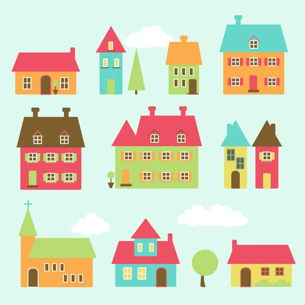 Vector Village — Stock Vector